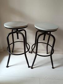 Coppia di Sgabelli, grigio chiaro