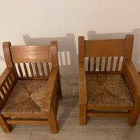 Poltrone in legno massello