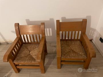 Poltrone in legno massello