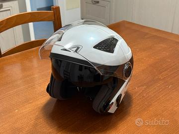 Casco moto jet Astone DJ10, bianco perla, taglia M