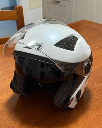 Casco moto jet Astone DJ10, bianco perla, taglia M