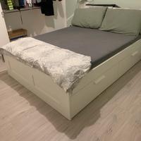 Struttura letto 140x200 con cassetti