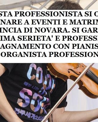 Violinista per eventi Novara
