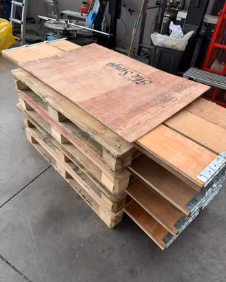 casse di legno pieghevoli