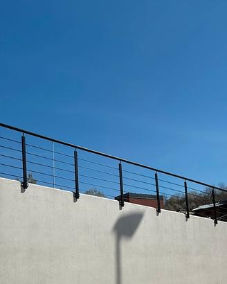 Recinzione in alluminio verniciato nero – 7 metri