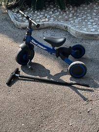 Triciclo evolutivo da triciclo a bicicletta
