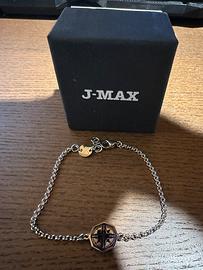 Bracciale uomo J-MAX con rosa dei venti