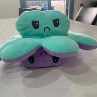 Pupazzo, Peluche Polipetto Polpo 30 cm Reversibile
