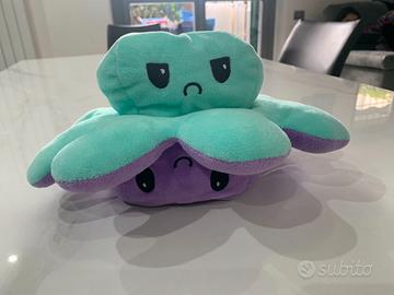 Pupazzo, Peluche Polipetto Polpo 30 cm Reversibile