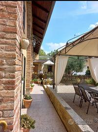 Gazebo in ferro battuto con telo  4 x3 da esterno