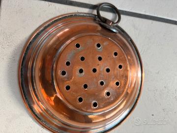 Scolapasta / Formaggetta Vintage in Rame