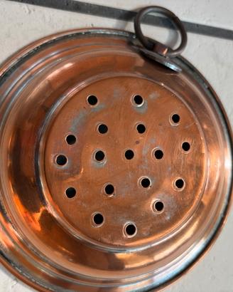 Scolapasta / Formaggetta Vintage in Rame