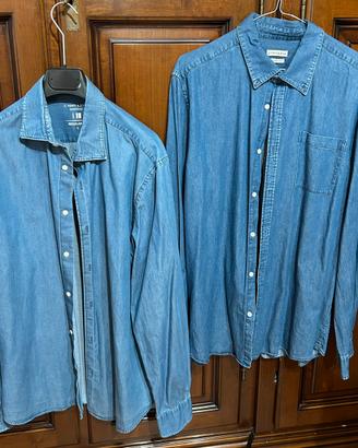 Camicie J. Hart & Bross simil denim taglie L e XL