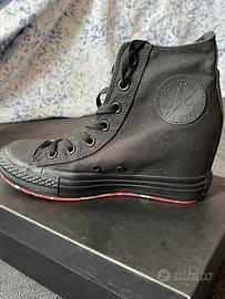 Scarpe converse con plateau interno