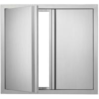 2 sportelli / porte inox cucina esterna barbecue 