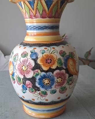 vaso in terracotta artigianale Deruta
