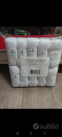10 gomitoli di Cotone Dmc da 50 gr colore bianco g