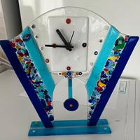 Orologio da tavolo in vetro