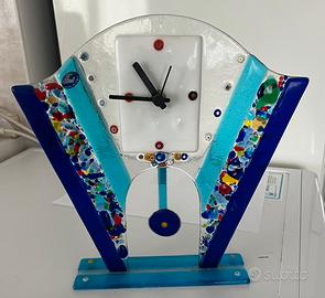 Orologio da tavolo in vetro