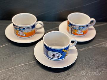 3 tazze vintage Tognana per Lavazza Cafe des Arts