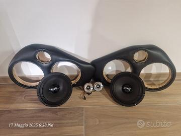 tasche renault clio 4,casse da 20cm,Coppia Tweeter