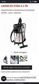 LAVOR Genera Vapore Aspiratore mod. Etna GV 4.1