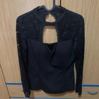 Blusa donna nera