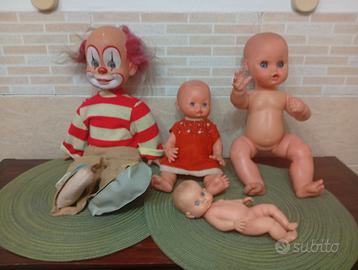 4 bambole bambolotti vintage