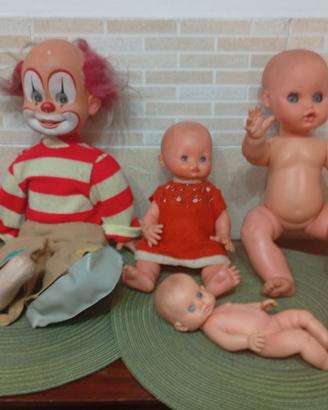 4 bambole bambolotti vintage