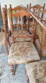 6 sedie in stile per sala