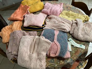 stock di maglie lana cotone