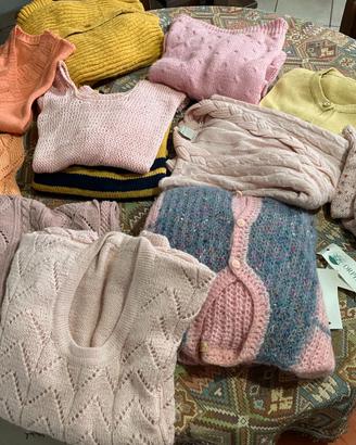 stock di maglie lana cotone