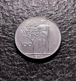 100 Lire 1977 Minerva Italia
