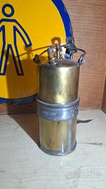 Lampada ad acetilene, carburo, miniera.