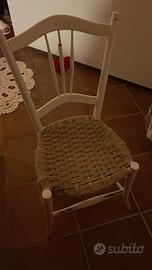 Sedia di legno da riparare