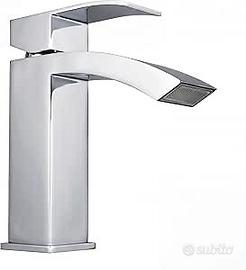 Rubinetto Bagno Lavabo Miscelatore Cascata cromato