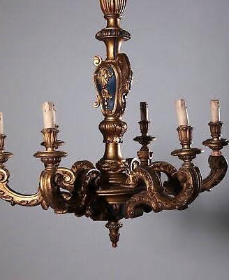 lampadario in legno 