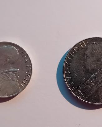 lotto 2 monete città del Vaticano 