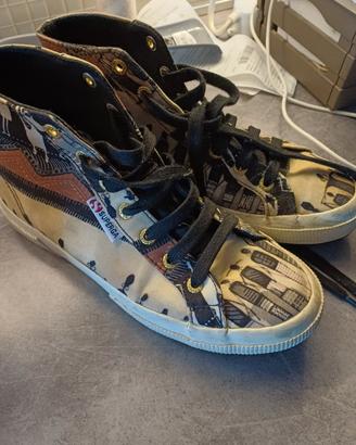 Superga alte 37 rare e fuori produzione
