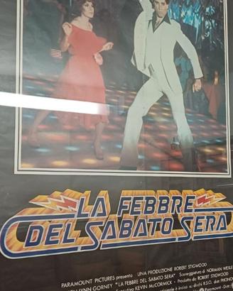 LOCANDINA ORIGINALE LA FEBBRE DEL SABATO SERA FILM