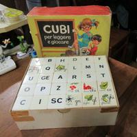 gioco anni 60 "cubi per leggere e giocare" Fratell