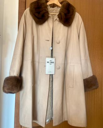 Cappotto in pura pelle