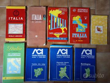Carte automobilistiche turistiche ACI Shell Tourin