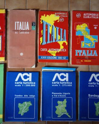 Carte automobilistiche turistiche ACI Shell Tourin