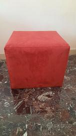 Pouf poggiapiedi in velluto