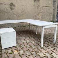 Scrivania da ufficio/studio e cassettiera ARCADIA