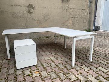 Scrivania da ufficio/studio e cassettiera ARCADIA