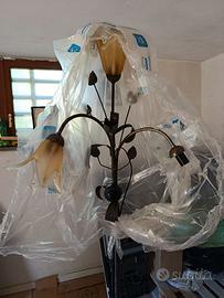 PIANTANA LUCE, QUADROTTI SPECHIO, ASTA TENDA E LAM