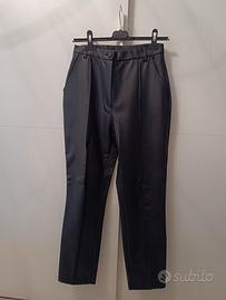 pantaloni donna effetto pelle Sisley 