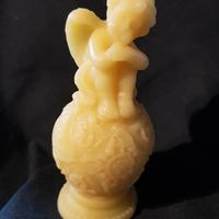 Candela in cera d'api pura 